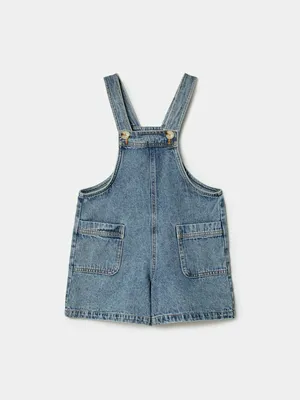 Джинсовый комбинезон Sela для девочек, голубой, арт. 49443
