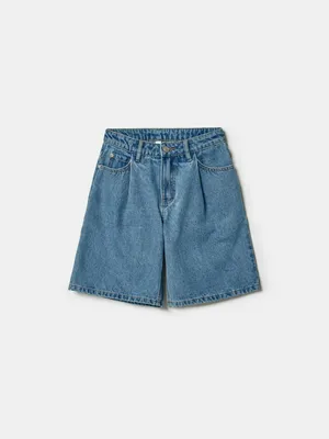 Джинсовые шорты Sela для девочек, голубой, арт. 49447