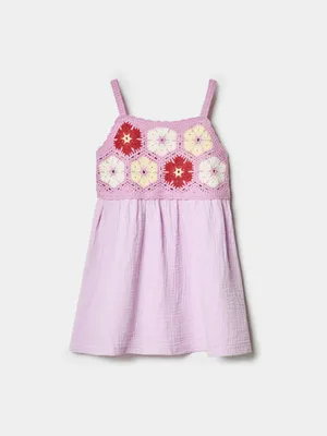 Платье SELA на бретелях для девочек, фиолетовый, арт. 49451