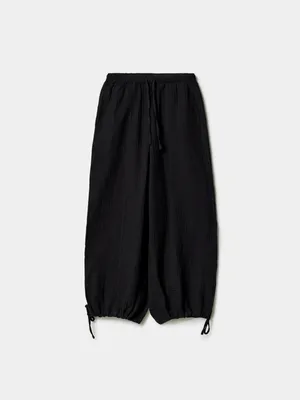 Брюки SELA для девочек, черный, арт. 49456