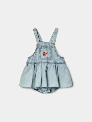 Джинсовый полукомбинезон SELA, голубой, арт. 49465