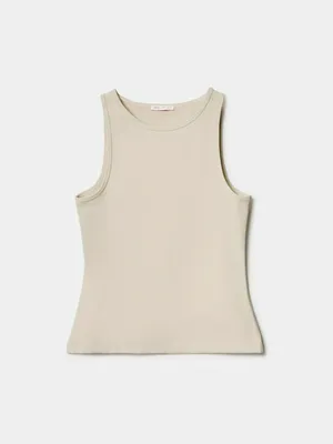 Приталенный топ Sela Young, бежевый, арт. 49484