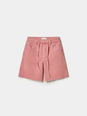 Джинсовые шорты-бермуды Sela, розовый, арт. 49491