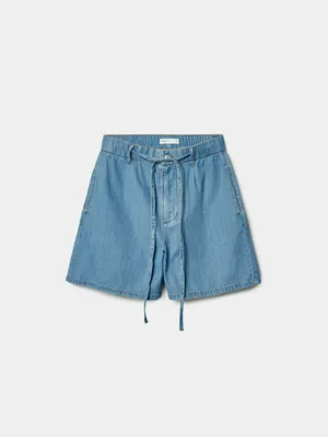 Джинсовые шорты Sela из лиоцелла, голубой, арт. 49507