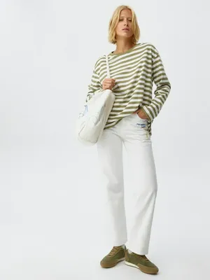 Джинсы Straight, белый, арт. 4951