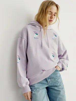Худи SELA с принтом Art People, фиолетовый, арт. 49523