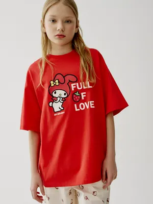 Футболка Sela Hello Kitty My Melody, красный, арт. 49534