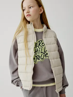 Стеганый жилет Sela, бежевый, арт. 49545