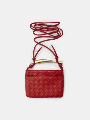 Сумка-картхолдер SELA из экокожи, бордовый, арт. 49551