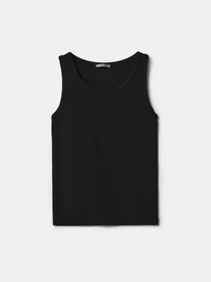 Топ приталенный Sela, черный, арт. 49559