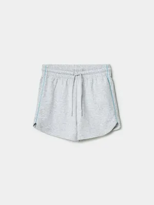 Шорты SELA Трикотажные для девочек, серый, арт. 49564