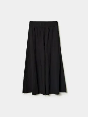 Брюки-кюлоты Sela широкие, черный, арт. 49583