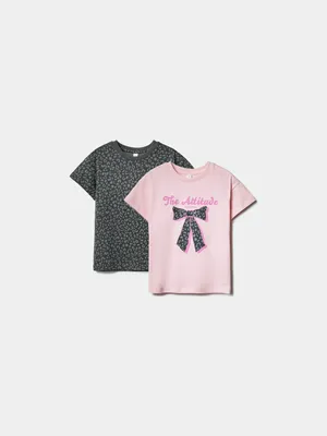 Набор футболок для девочек SELA, разноцветный, арт. 49590