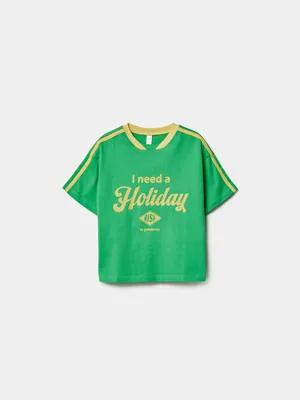 Футболка оверсайз Sela, зеленый, арт. 49601