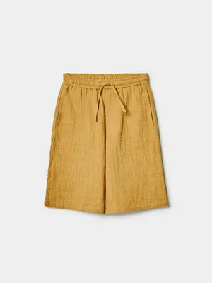 Брюки-бриджи SELA для мальчиков, желтый, арт. 49613