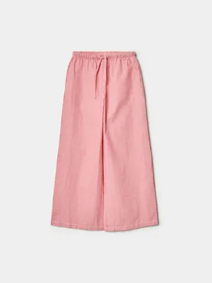 Широкие брюки в полоску Sela, розовый, арт. 49624