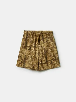 Трикотажные шорты Sela с принтом, коричневый, арт. 49628