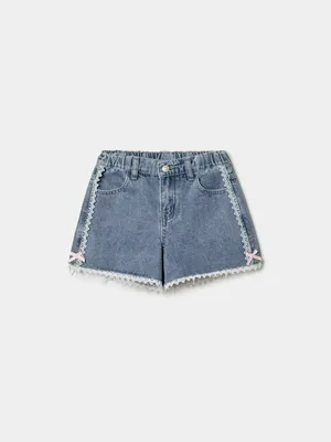 Шорты джинсовые SELA для девочек, голубой, арт. 49630