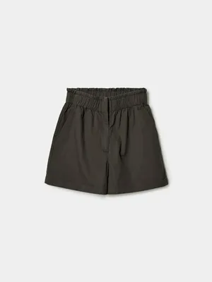 Короткие шорты SELA с присборенной талией, серый, арт. 49643