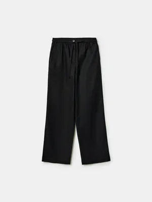 Брюки SELA из льна и хлопка, черный, арт. 49647