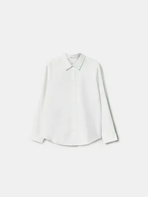 Рубашка Sela классическая прямого кроя, белый, арт. 49691