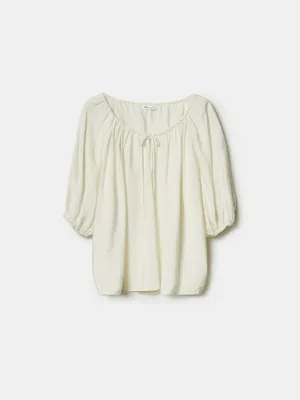 Блуза оверсайз Sela, белый, арт. 49695