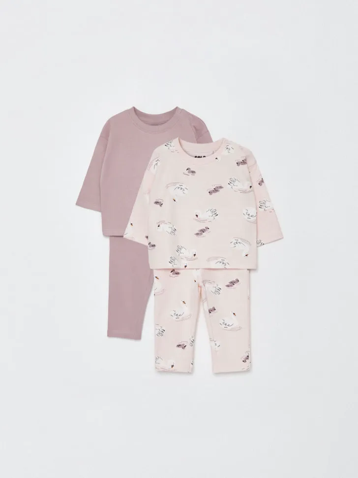 Набор из 2 пижам для малышей, разноцветный, арт. 4971