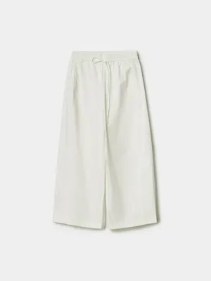 Брюки Sela укороченные хлопковые, белый, арт. 49724