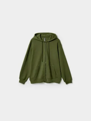 Толстовка SELA на молнии, хаки, арт. 49757