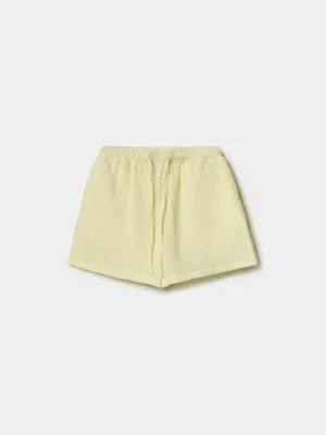 Шорты SELA для девочек, желтый, арт. 49759
