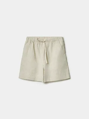 Шорты Sela Льняные, бежевый, арт. 49760
