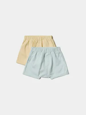 Набор из 2 трикотажных шорт SELA, разноцветный, арт. 49765