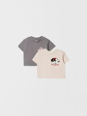 Набор из 2 футболок для малышей, арт. 4977