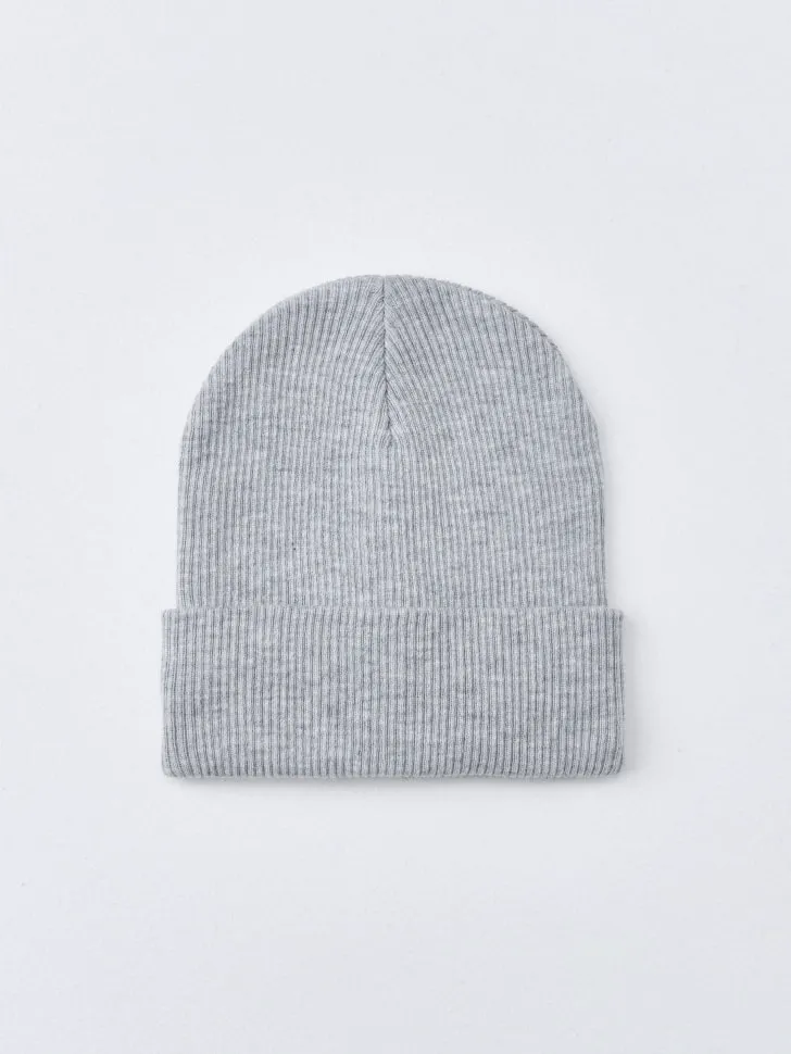 Трикотажная шапка для малышей, серый, арт. 4979