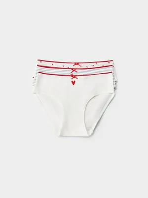 Набор из 3 трусов-слипов Sela для девочек, разноцветный, арт. 49797