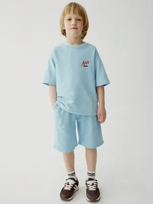 Шорты Sela для мальчиков, голубой, арт. 49801