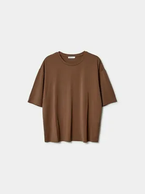 Футболка оверсайз Sela, коричневый, арт. 49821