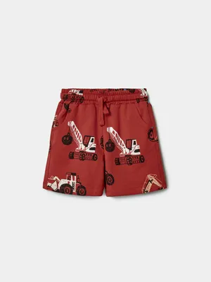 Шорты Sela трикотажные с принтом, коричневый, арт. 49837