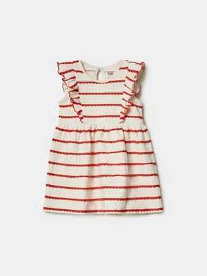 SELA Трикотажное платье для малышей, разноцветный, арт. 49869