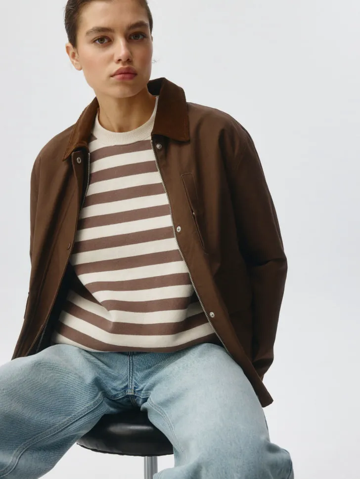 Свитшот в полоску, разноцветный, арт. 4988