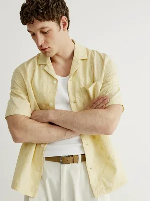 Рубашка SELA мужская, желтый, арт. 49896