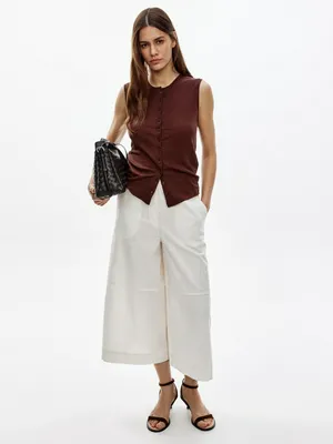 Брюки-кюлоты Sela, бежевый, арт. 49897