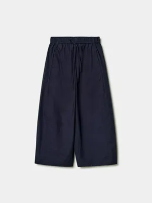 Брюки SELA укороченные хлопковые, синий, арт. 49902