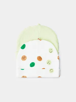 Набор из 2 трикотажных шапок Sela для малышей, разноцветный, арт. 49903