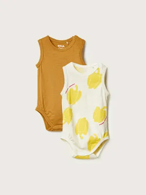 Набор детских боди SELA без рукавов, разноцветный, арт. 49907