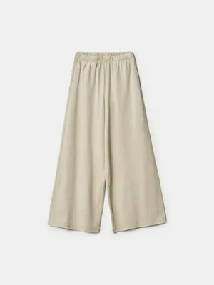 Широкие брюки для девочек SELA, бежевый, арт. 49915