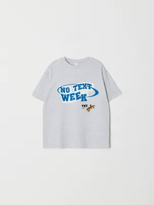 Футболка Sela с принтом для мальчиков, серый, арт. 49923