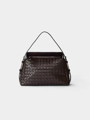 Сумка SELA из натуральной кожи, коричневый, арт. 49934