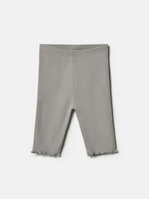 Велосипедки в рубчик SELA для девочек, серый, арт. 49942