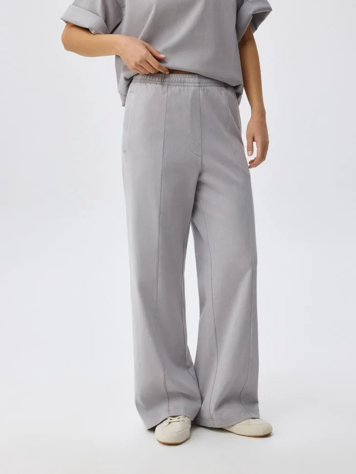 Широкие брюки, серый, арт. 4997